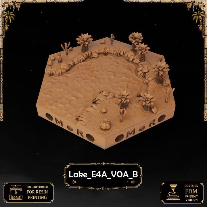 Desert Lake Tiles printable STL tile preview 27 — included tile image 27