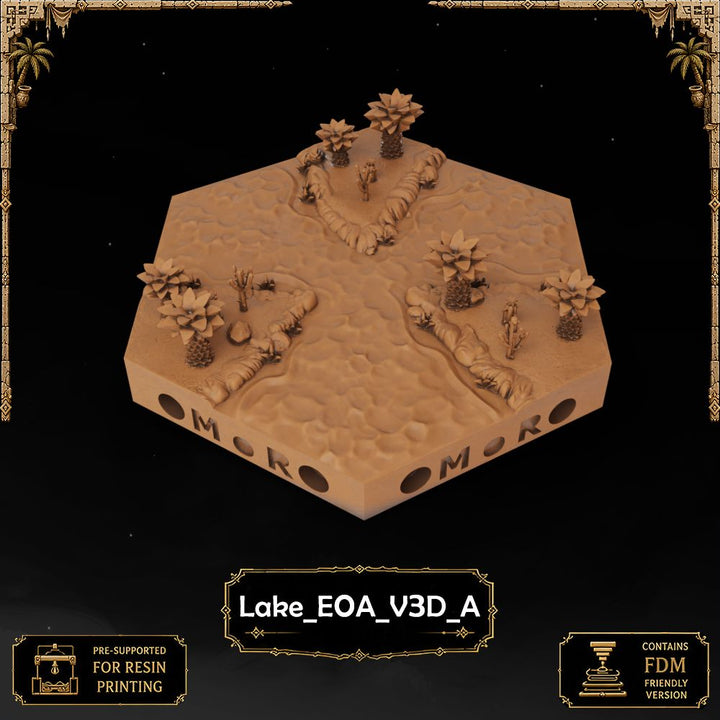 Desert Lake Tiles printable STL tile preview 28 — included tile image 28
