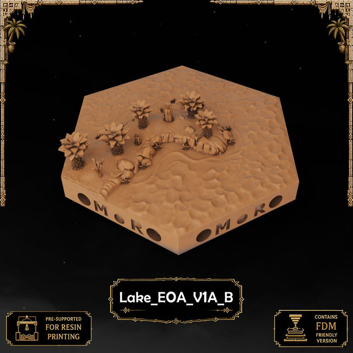 Desert Lake Tiles printable STL tile preview 29 — included tile image 29