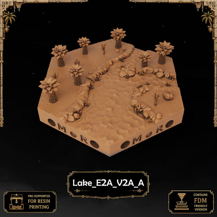 Desert Lake Tiles printable STL tile preview 30 — included tile image 30