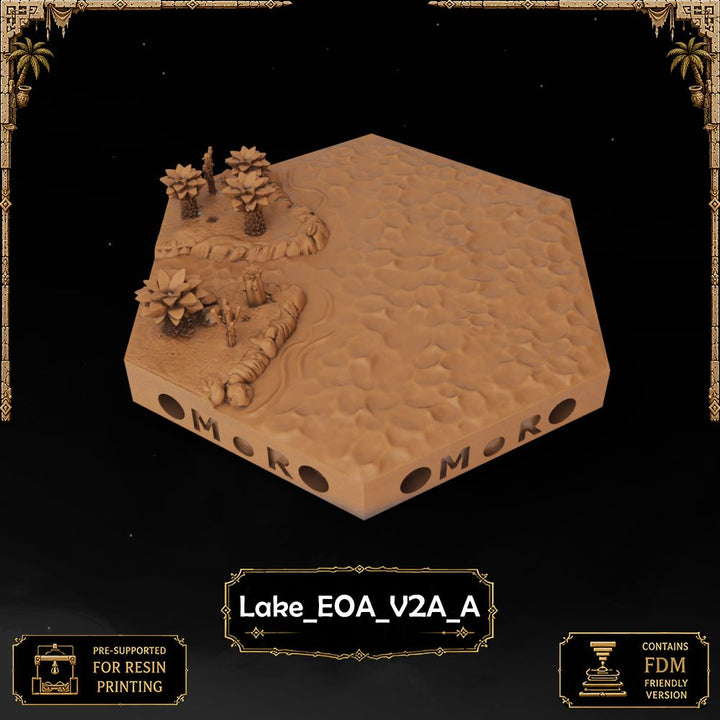 Desert Lake Tiles printable STL tile preview 32 — included tile image 32