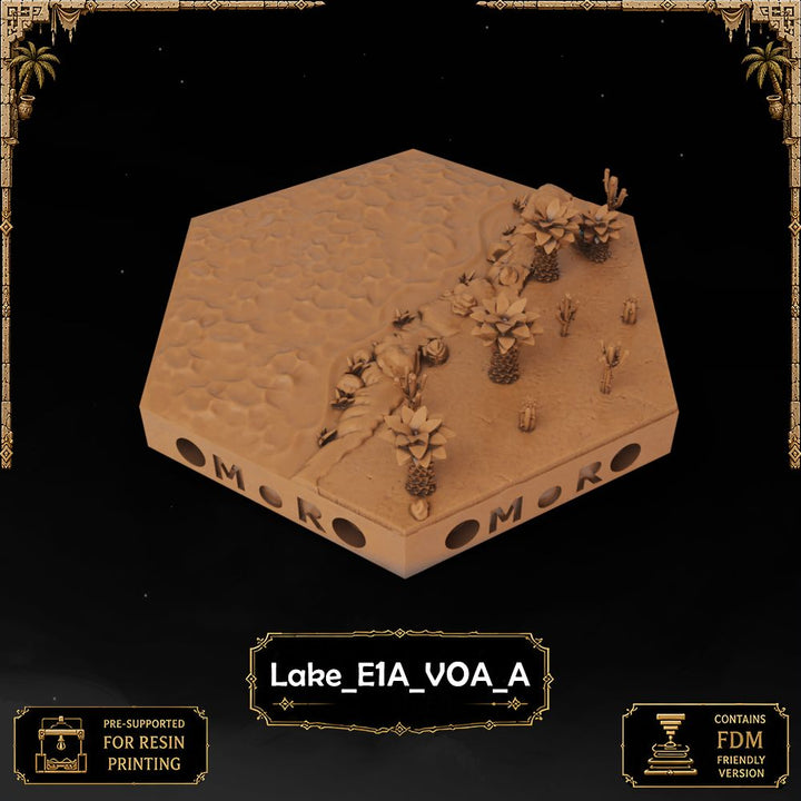 Desert Lake Tiles printable STL tile preview 33 — included tile image 33