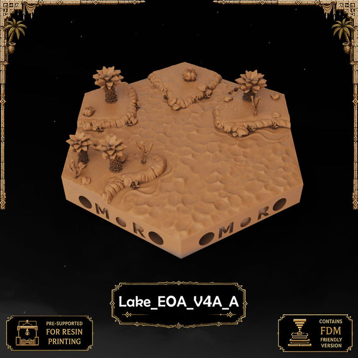 Desert Lake Tiles printable STL tile preview 35 — included tile image 35