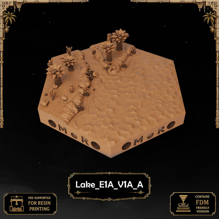 Desert Lake Tiles printable STL tile preview 36 — included tile image 36