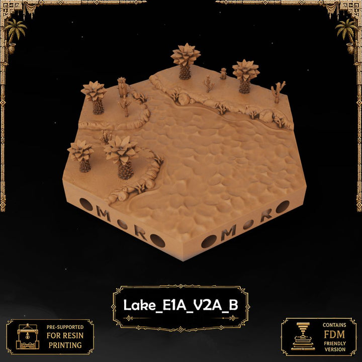 Desert Lake Tiles printable STL tile preview 37 — included tile image 37