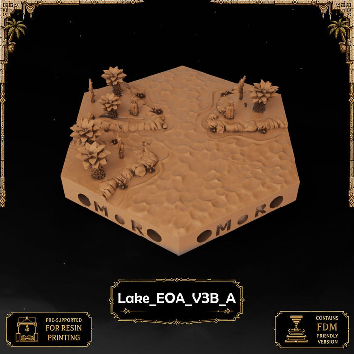 Desert Lake Tiles printable STL tile preview 40 — included tile image 40