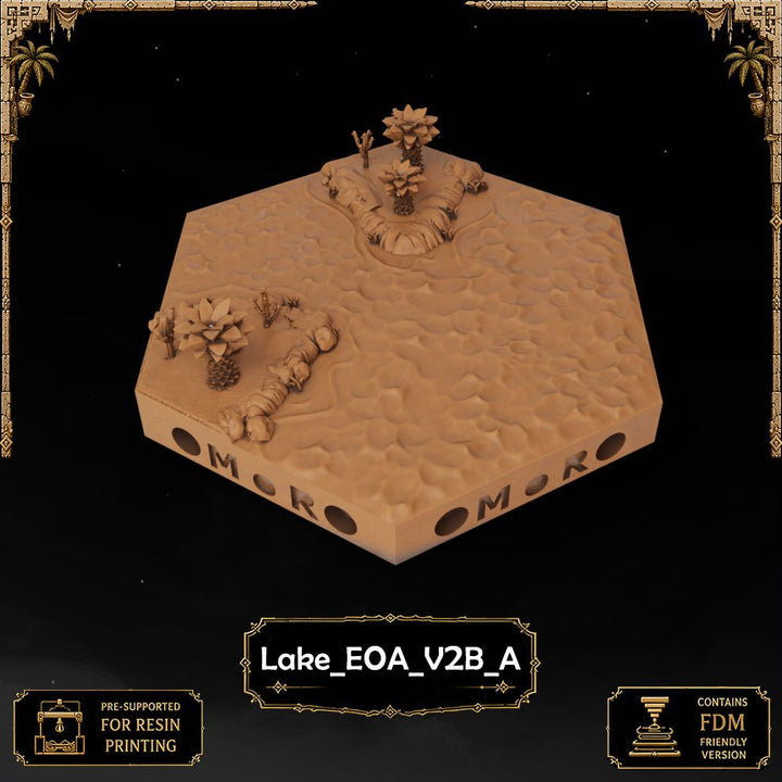 Desert Lake Tiles printable STL tile preview 41 — included tile image 41
