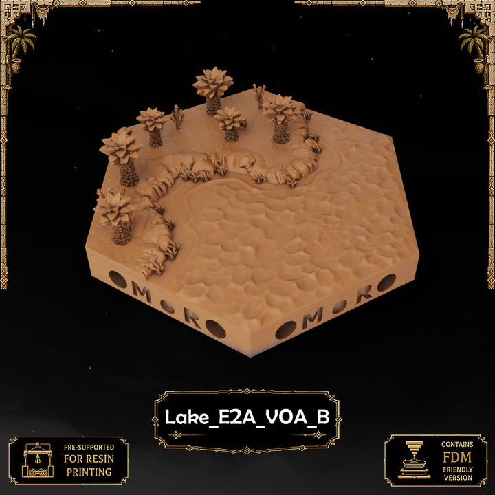 Desert Lake Tiles printable STL tile preview 42 — included tile image 42