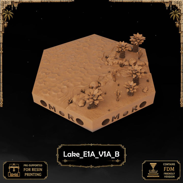 Desert Lake Tiles printable STL tile preview 44 — included tile image 44