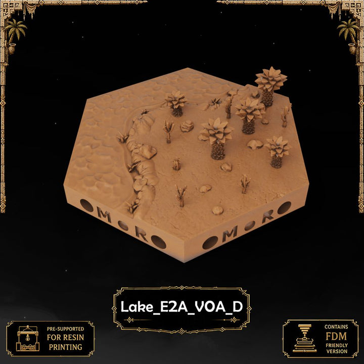 Desert Lake Tiles printable STL tile preview 45 — included tile image 45