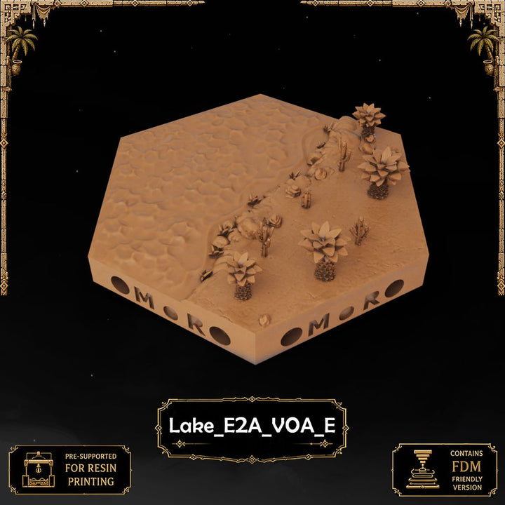 Desert Lake Tiles printable STL tile preview 46 — included tile image 46
