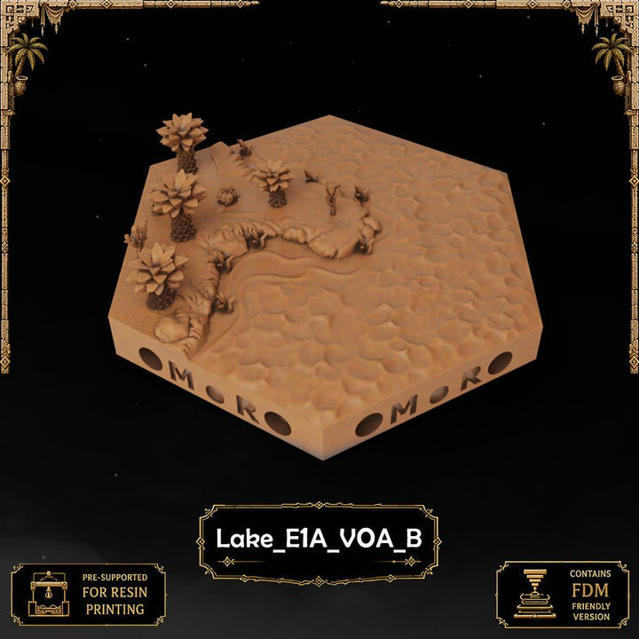 Desert Lake Tiles printable STL tile preview 47 — included tile image 47
