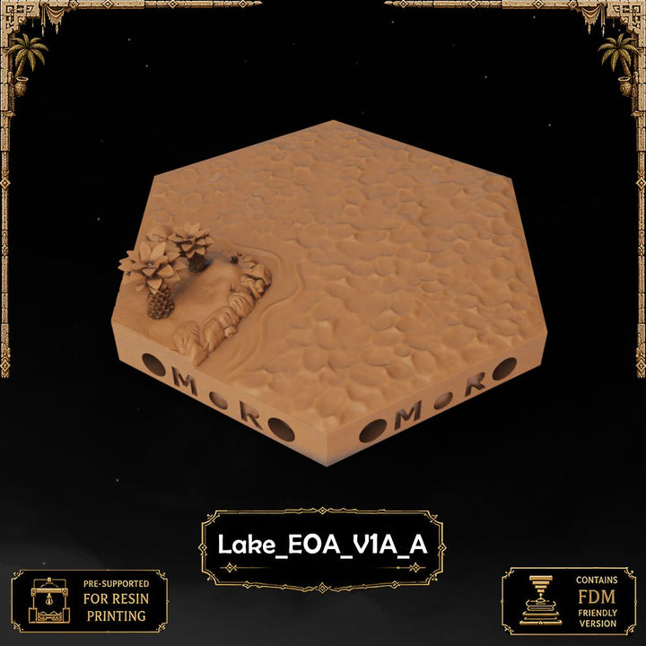 Desert Lake Tiles printable STL tile preview 48 — included tile image 48