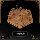 Desert Pyramid & temple Tiles printable STL tile preview 2