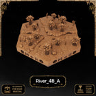Desert River Tiles printable STL tile preview 3