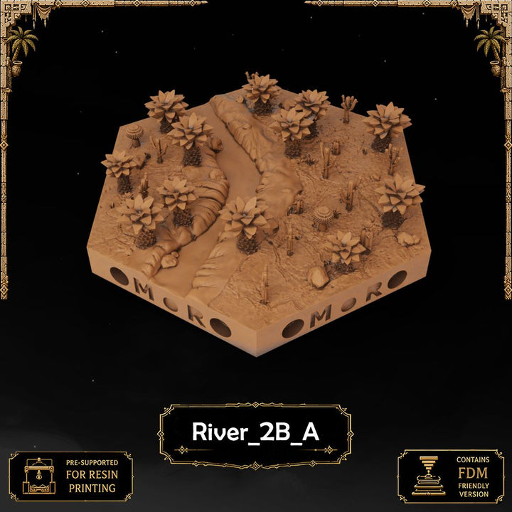 Desert River Tiles printable STL tile preview 5 — included tile image 5
