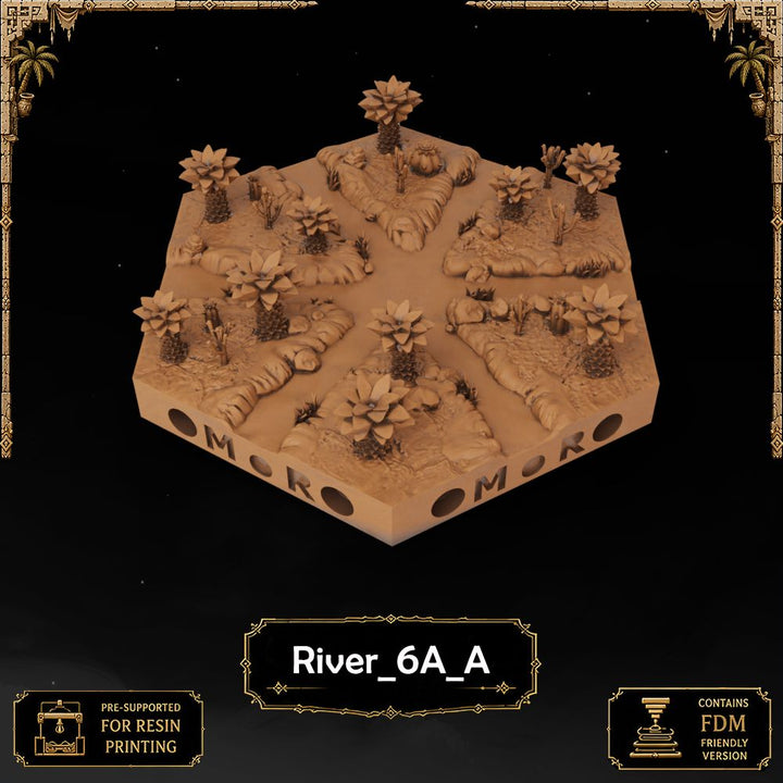 Desert River Tiles printable STL tile preview 13 — included tile image 13