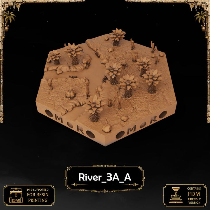Desert River Tiles printable STL tile preview 15 — included tile image 15