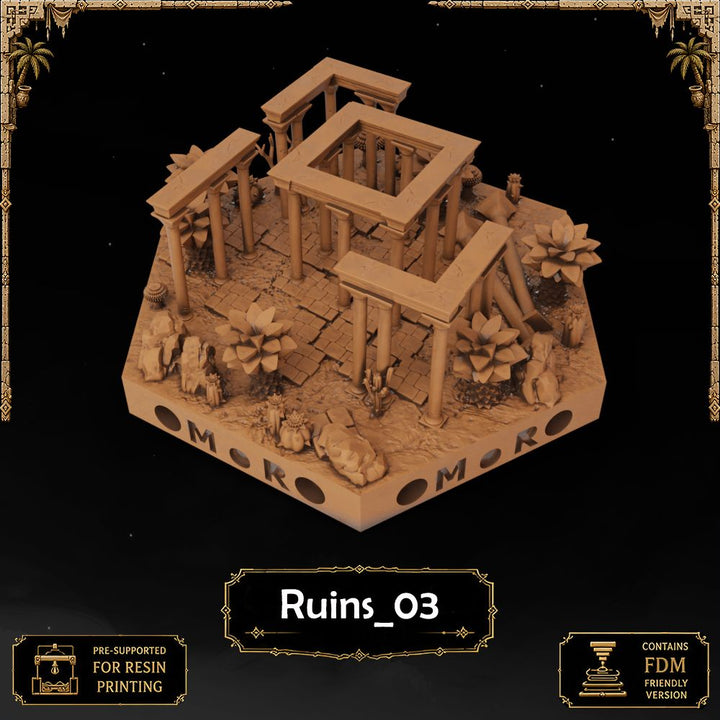 Desert Ruin Tiles printable STL tile preview 5 — included tile image 5