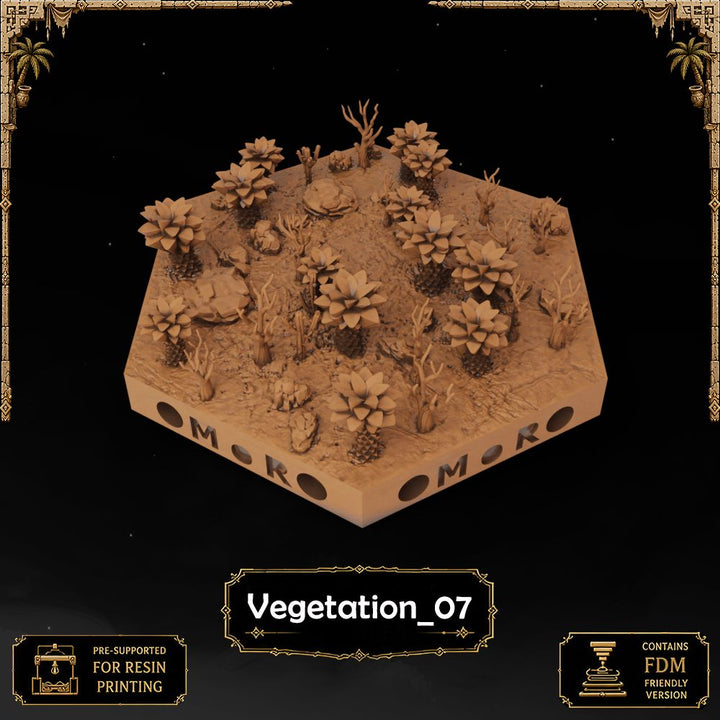 Desert Vegetation Tiles printable STL tile preview 5 — included tile image 5