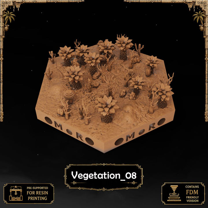 Desert Vegetation Tiles printable STL tile preview 7 — included tile image 7