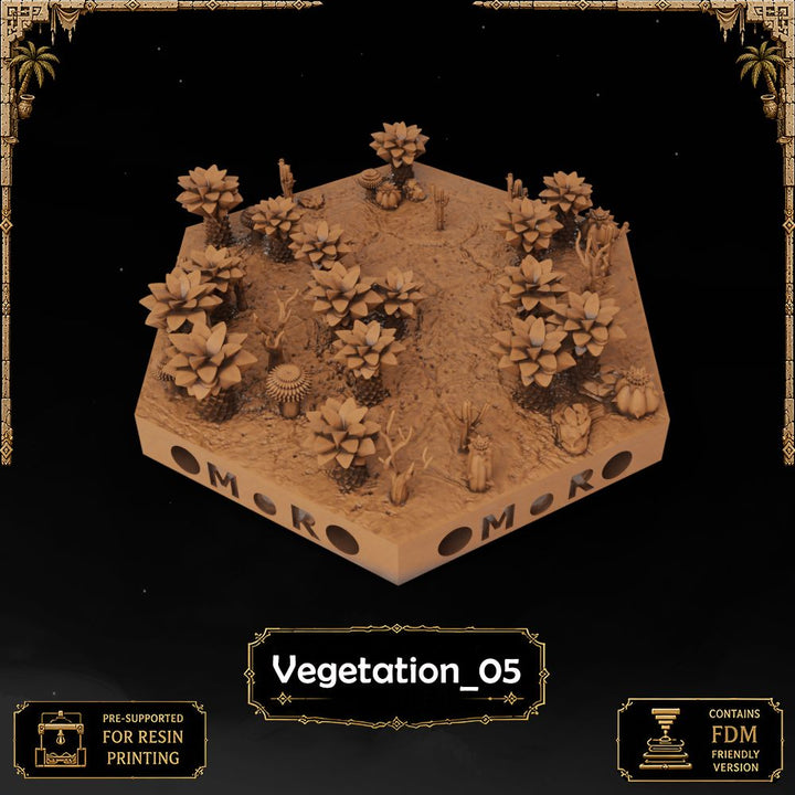 Desert Vegetation Tiles printable STL tile preview 11 — included tile image 11