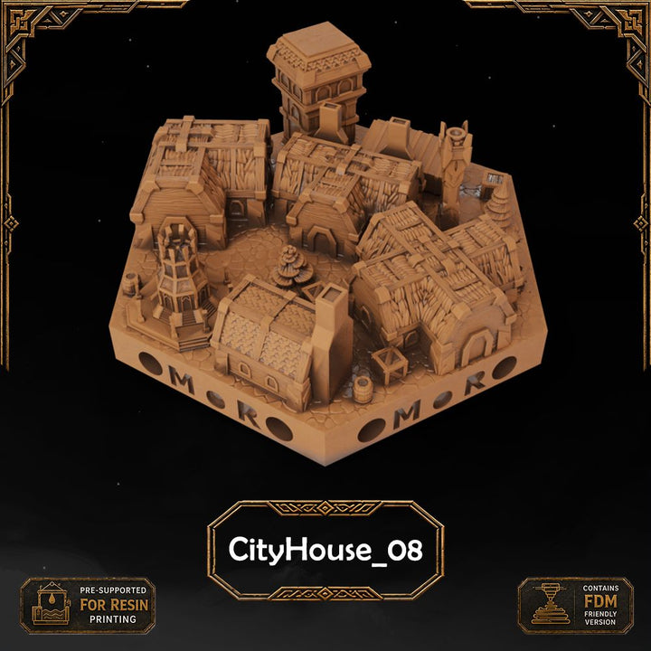 Dwarven City Filler Tiles printable STL tile preview 3 — included tile image 3