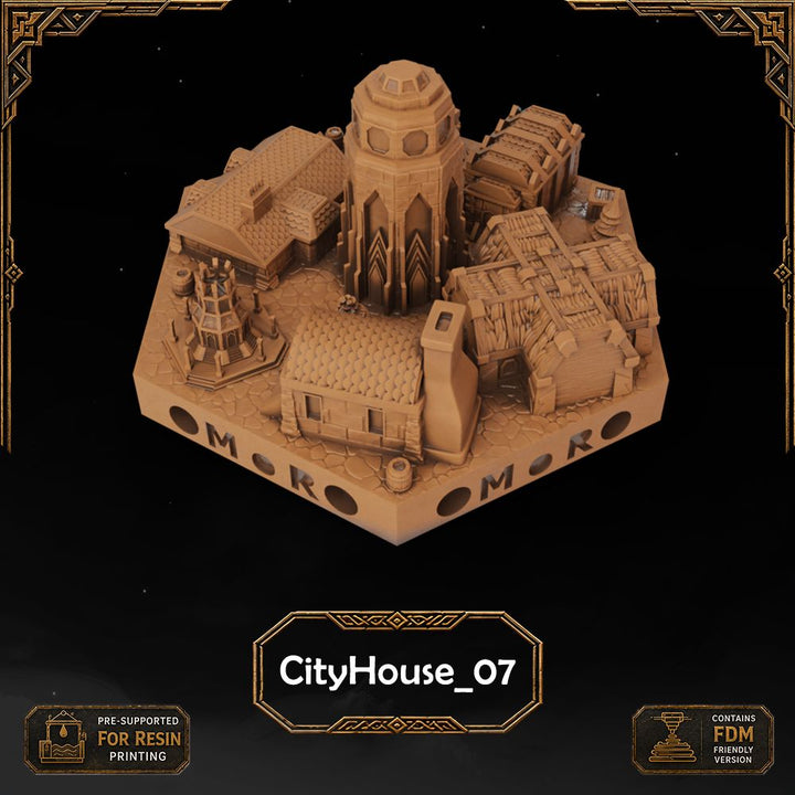 Dwarven City Filler Tiles printable STL tile preview 4 — included tile image 4