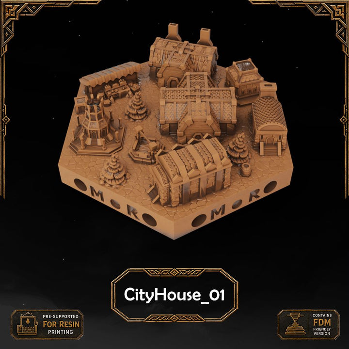 Dwarven City Filler Tiles printable STL tile preview 5 — included tile image 5