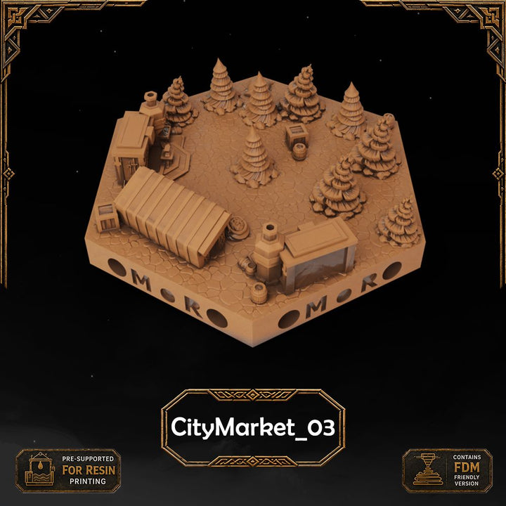Dwarven City Filler Tiles printable STL tile preview 8 — included tile image 8