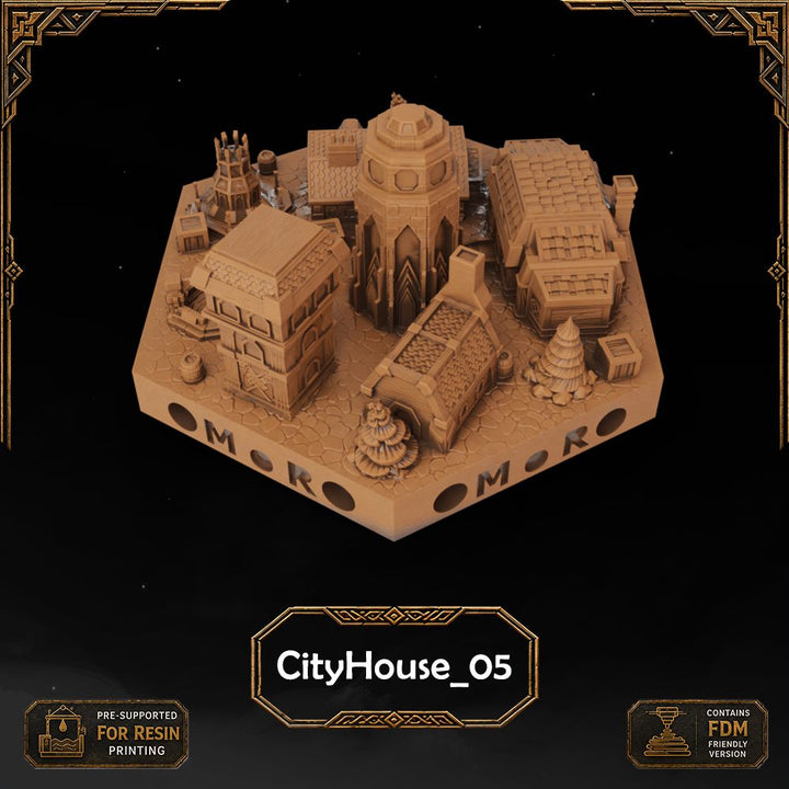 Dwarven City Filler Tiles printable STL tile preview 12 — included tile image 12