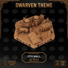 Dwarven City Wall Tiles printable STL tile preview 1