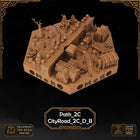Dwarven City Wall Tiles printable STL tile preview 4