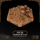 Dwarven City Wall Tiles printable STL tile preview 8