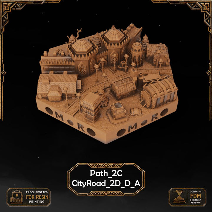 Dwarven City Wall Tiles printable STL tile preview 12 — included tile image 12