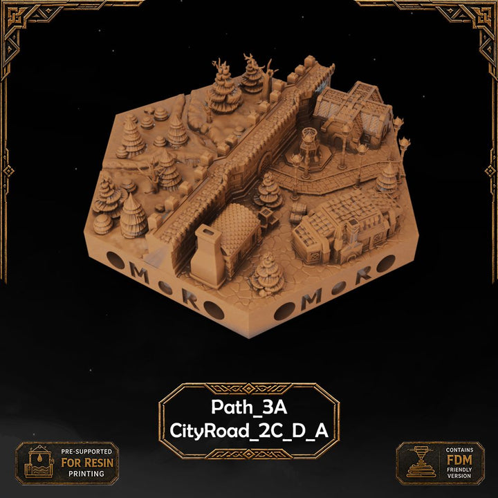Dwarven City Wall Tiles printable STL tile preview 13 — included tile image 13