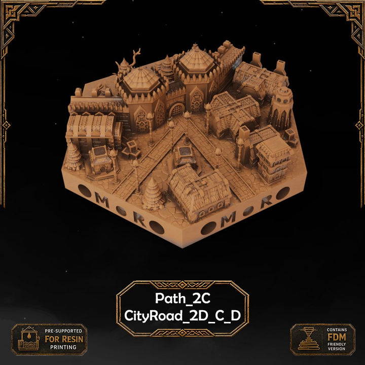 Dwarven City Wall Tiles printable STL tile preview 14 — included tile image 14