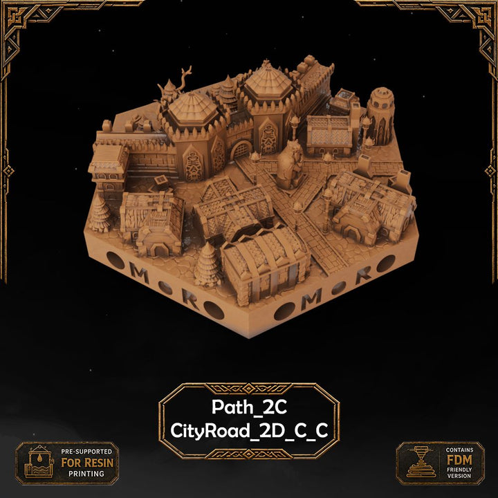 Dwarven City Wall Tiles printable STL tile preview 19 — included tile image 19