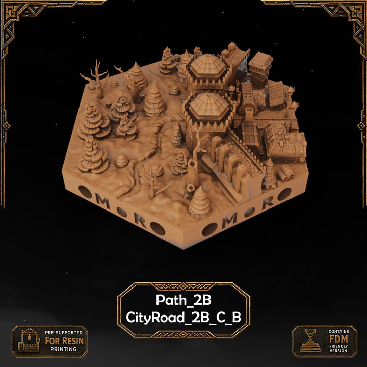 Dwarven City Wall Tiles printable STL tile preview 27 — included tile image 27