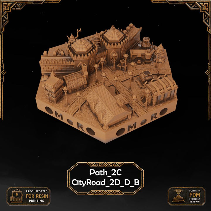 Dwarven City Wall Tiles printable STL tile preview 28 — included tile image 28