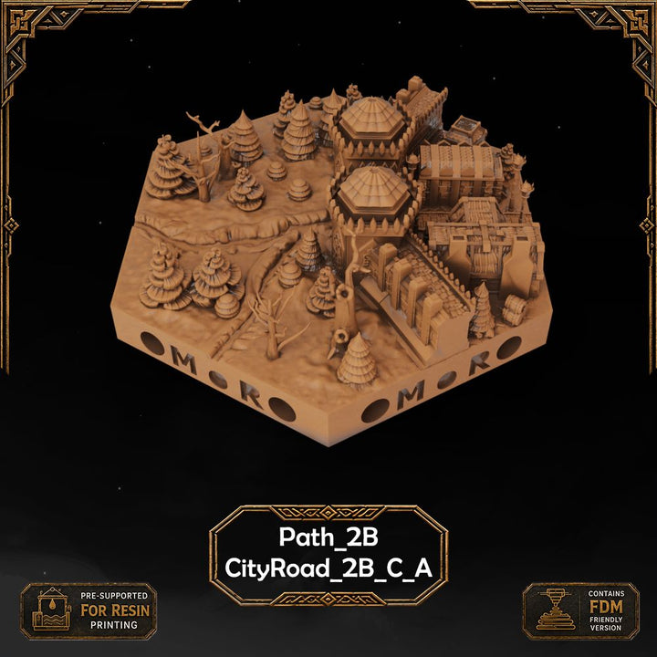 Dwarven City Wall Tiles printable STL tile preview 30 — included tile image 30