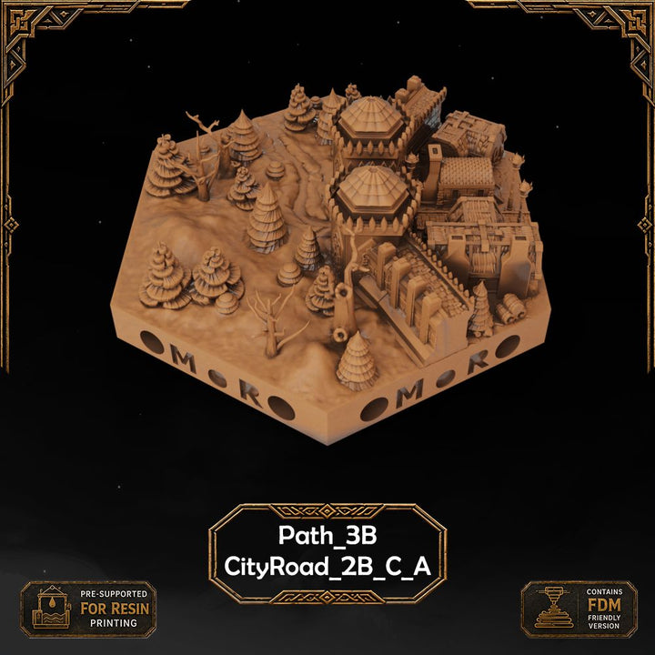 Dwarven City Wall Tiles printable STL tile preview 31 — included tile image 31