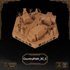 Dwarven Country Path Tiles printable STL tile preview 7