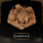 Dwarven Country Path Tiles printable STL tile preview 8