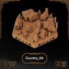 Dwarven Country Tiles printable STL tile preview 7