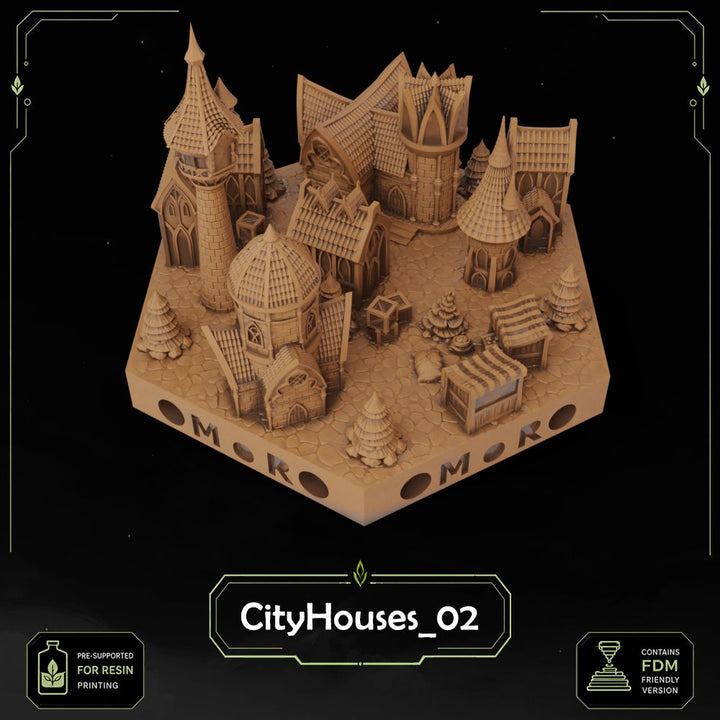 Elven City Filler Tiles printable STL tile preview 2 — included tile image 2