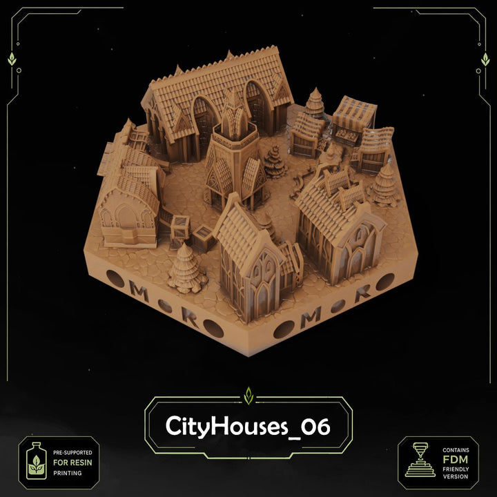 Elven City Filler Tiles printable STL tile preview 3 — included tile image 3