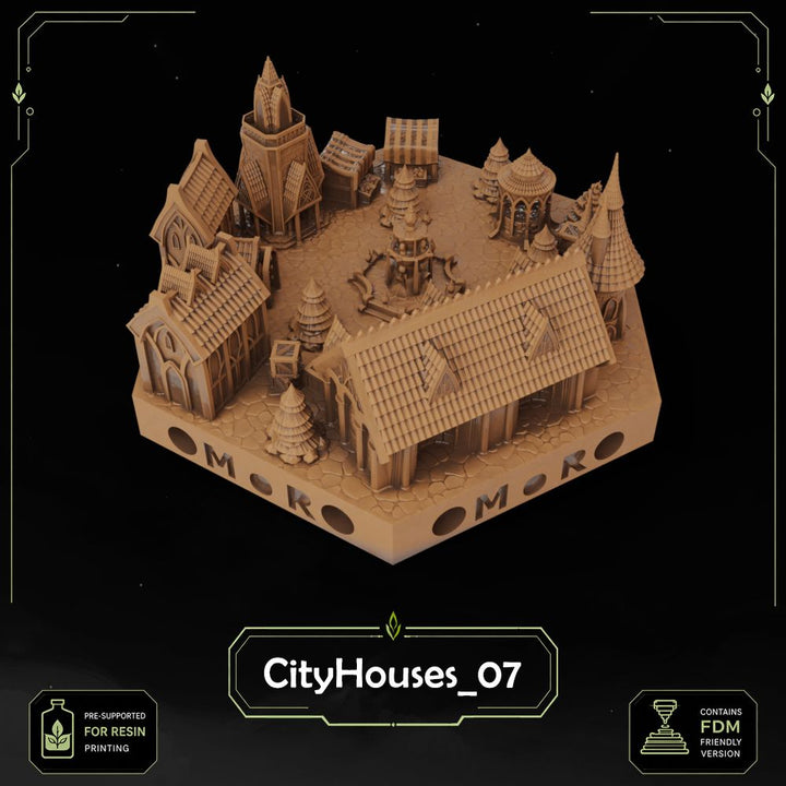 Elven City Filler Tiles printable STL tile preview 5 — included tile image 5