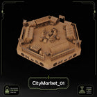 Elven City Filler Tiles printable STL tile preview 7
