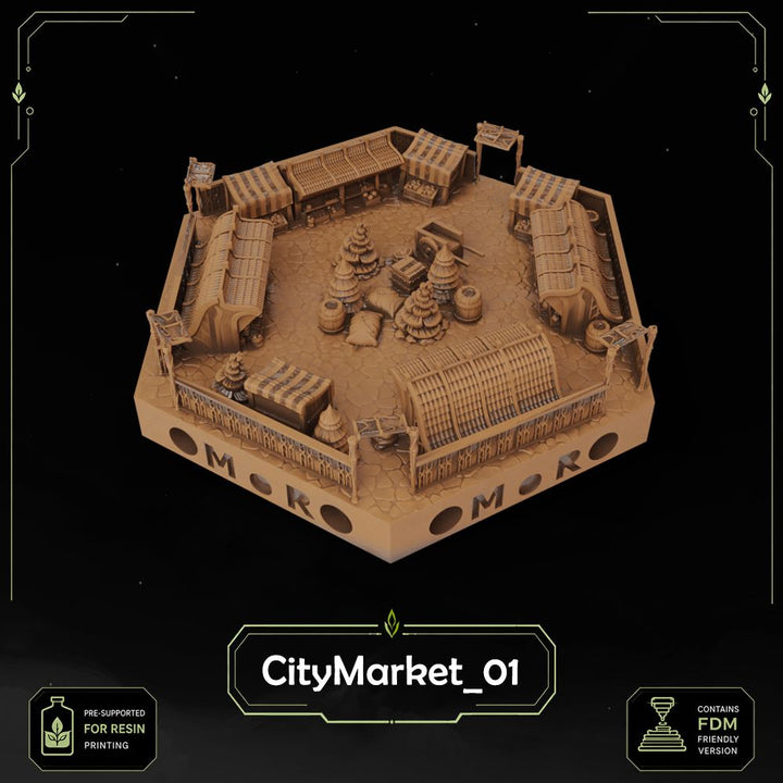 Elven City Filler Tiles printable STL tile preview 7 — included tile image 7